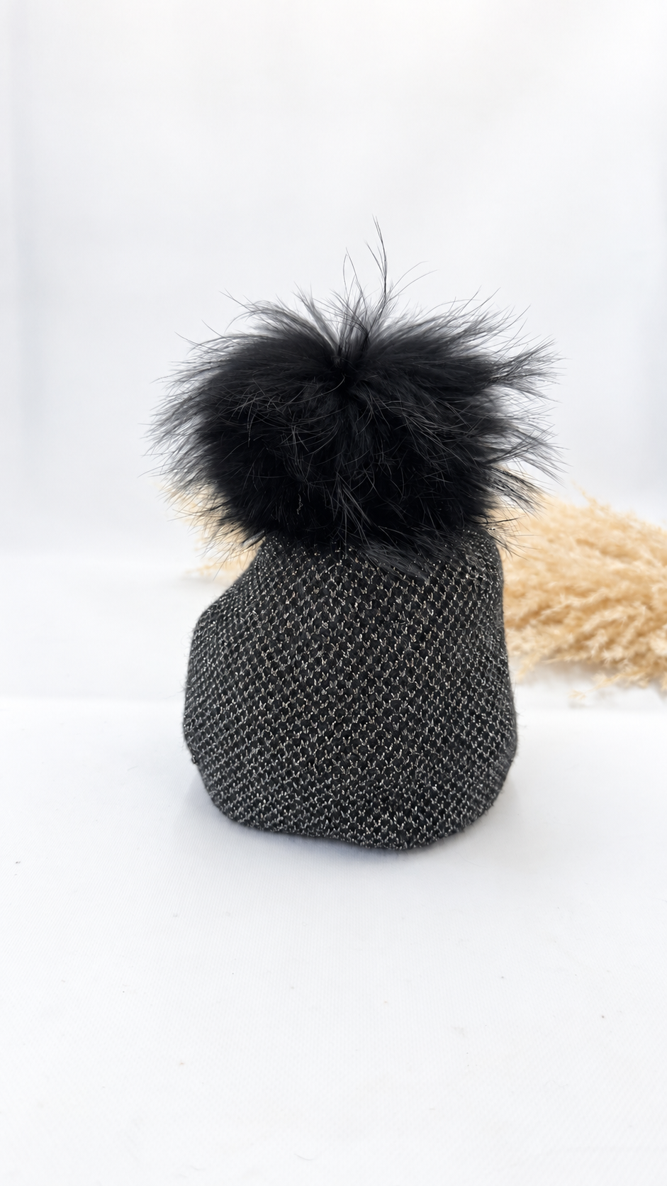 BERRETTA POMPOM GLITTERATA