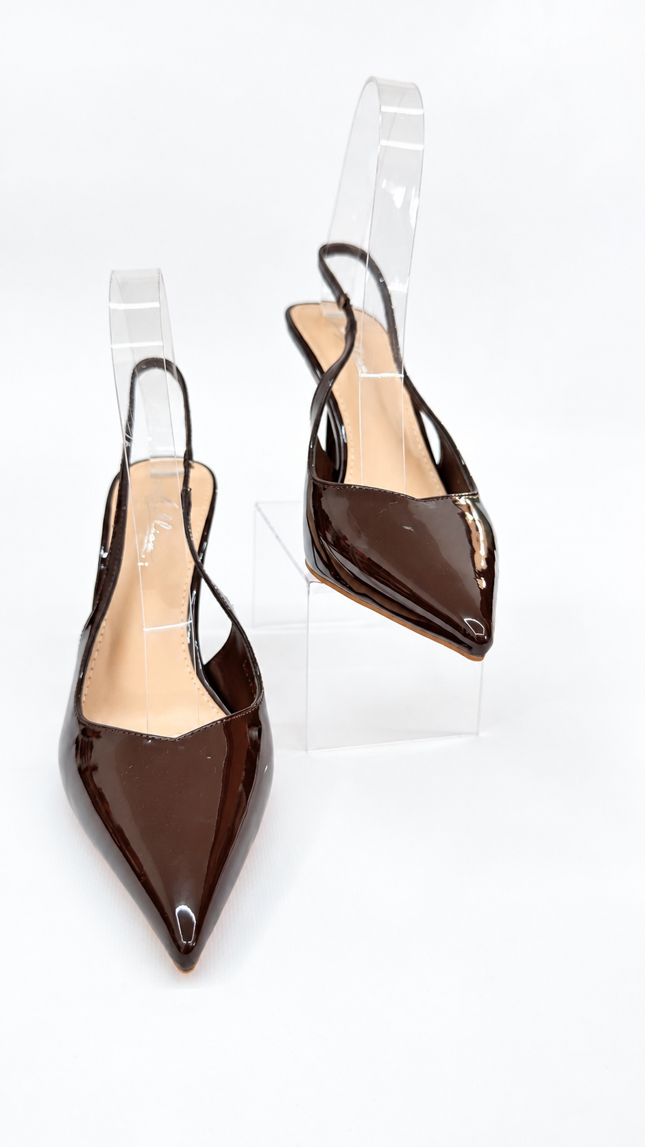 DECOLLETE APERTE LUCIDE BROWN