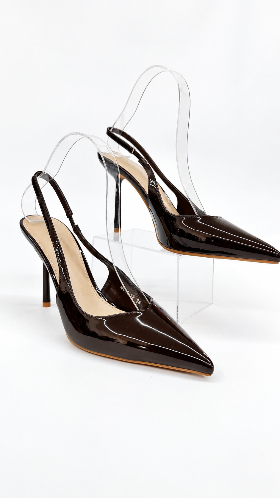 DECOLLETE APERTE LUCIDE BROWN