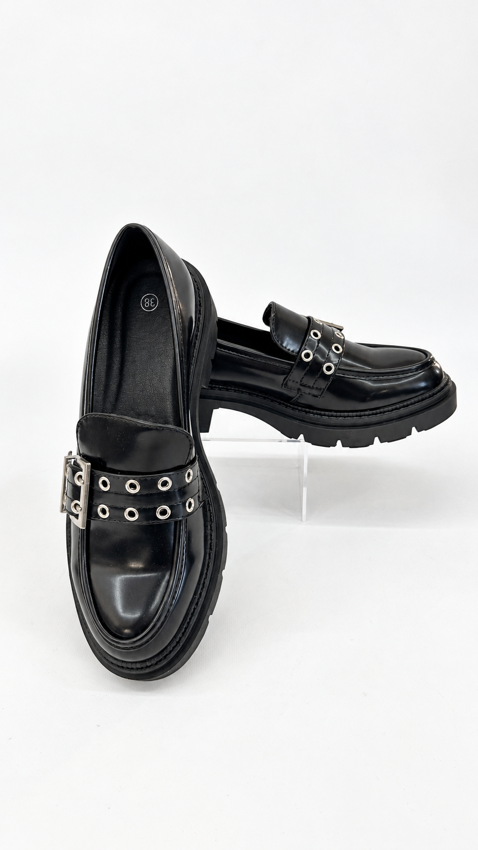 MOCASSINO LUCIDO CON FIBBIA