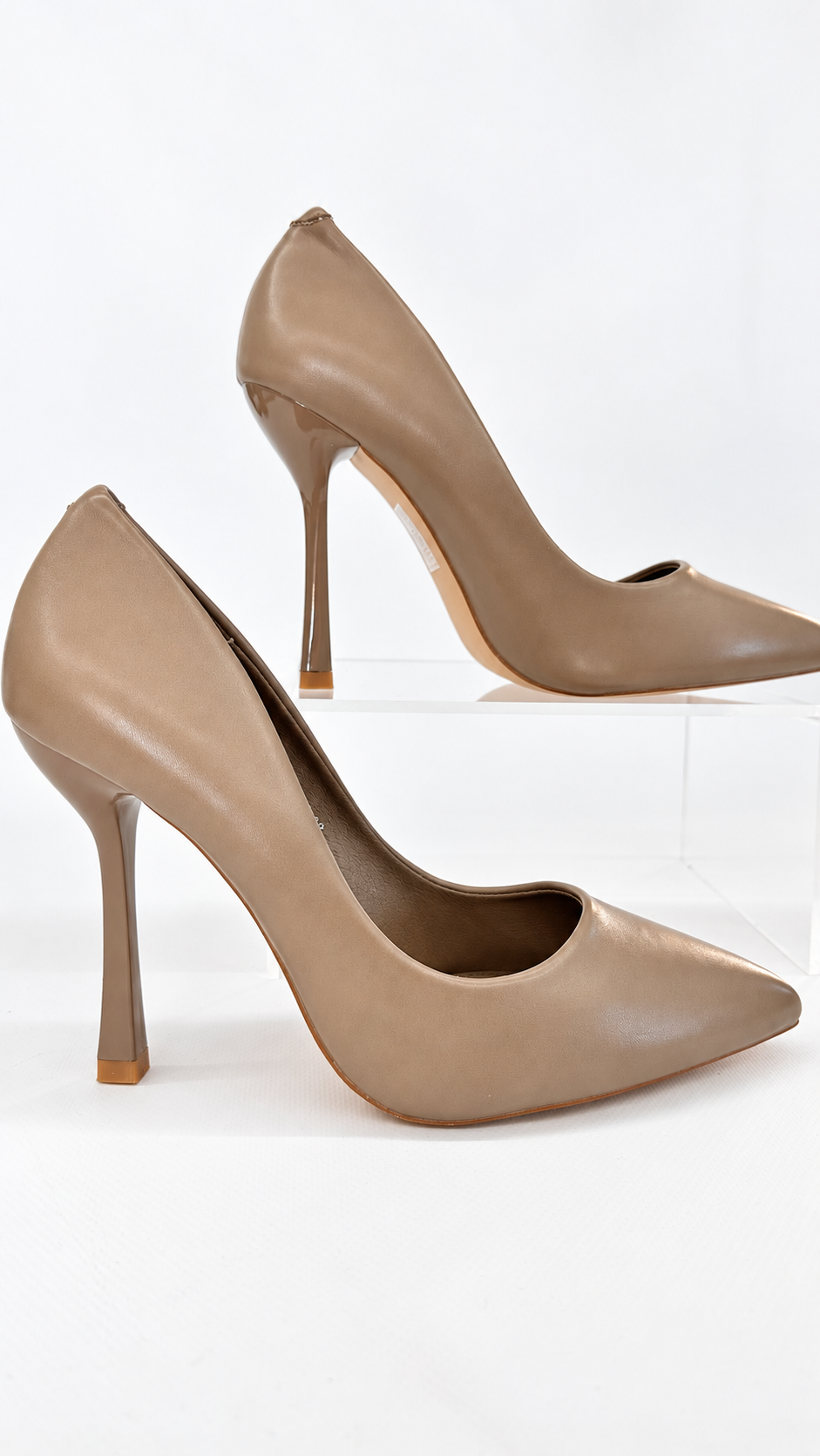 DECOLLETE IN ECOPELLE KAKI