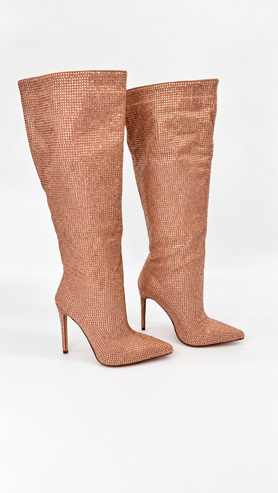 STIVALI STRASS CHAMPAGNE