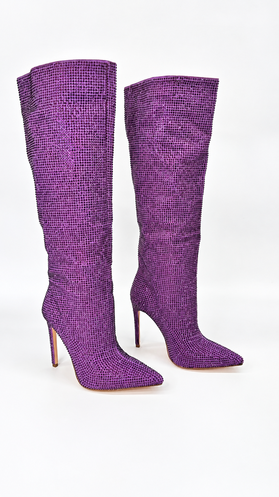 STIVALI STRASS VIOLA (38)