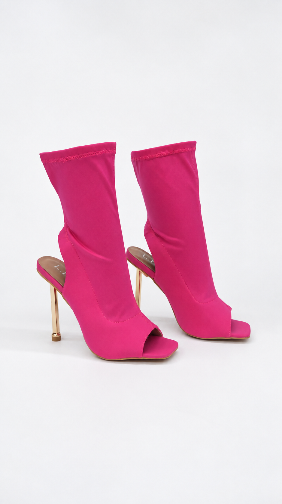 STIVALETTI OPEN TOE FUCSIA