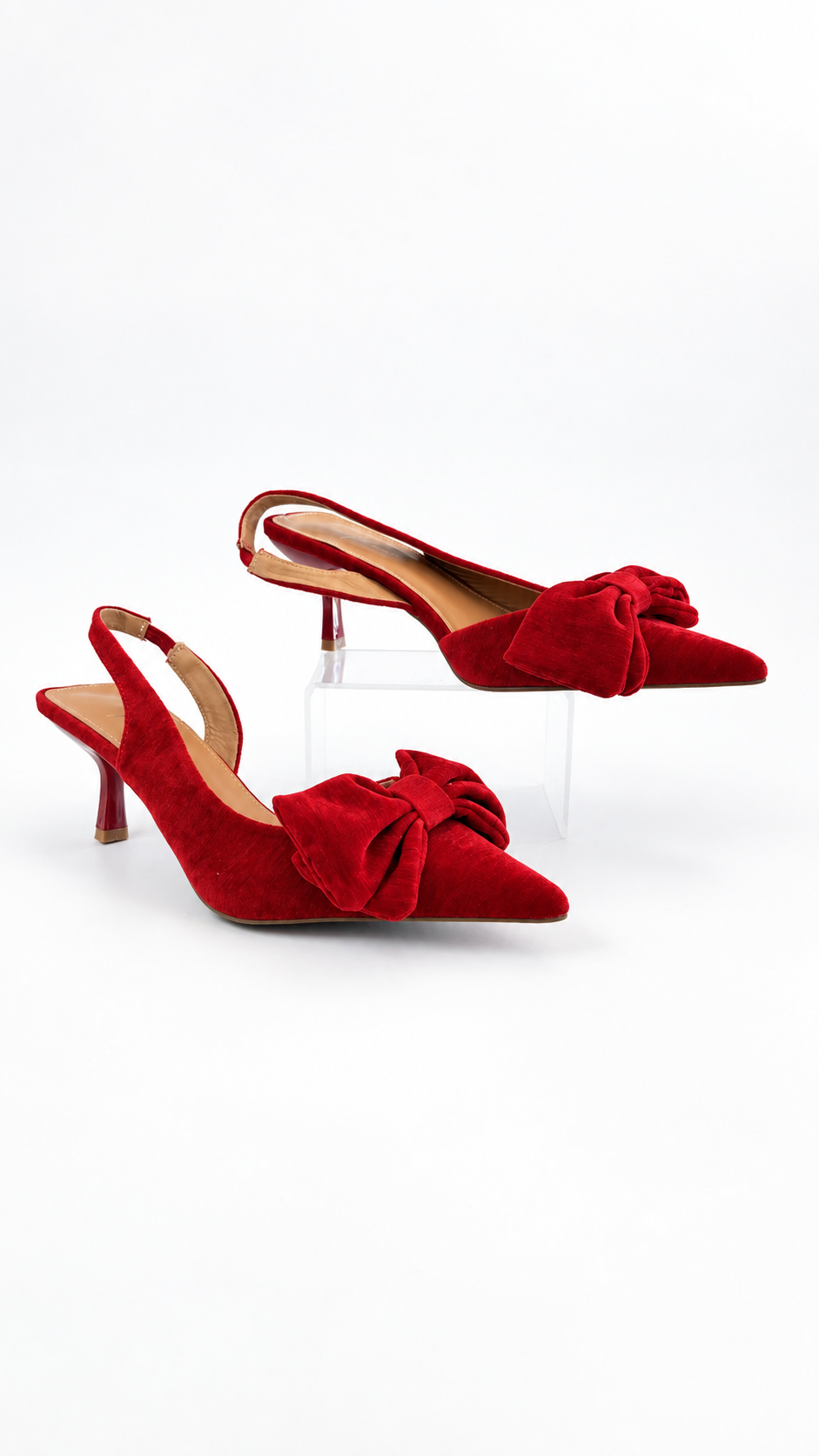 DECOLLETE TESSUTO RED BASSE (37)