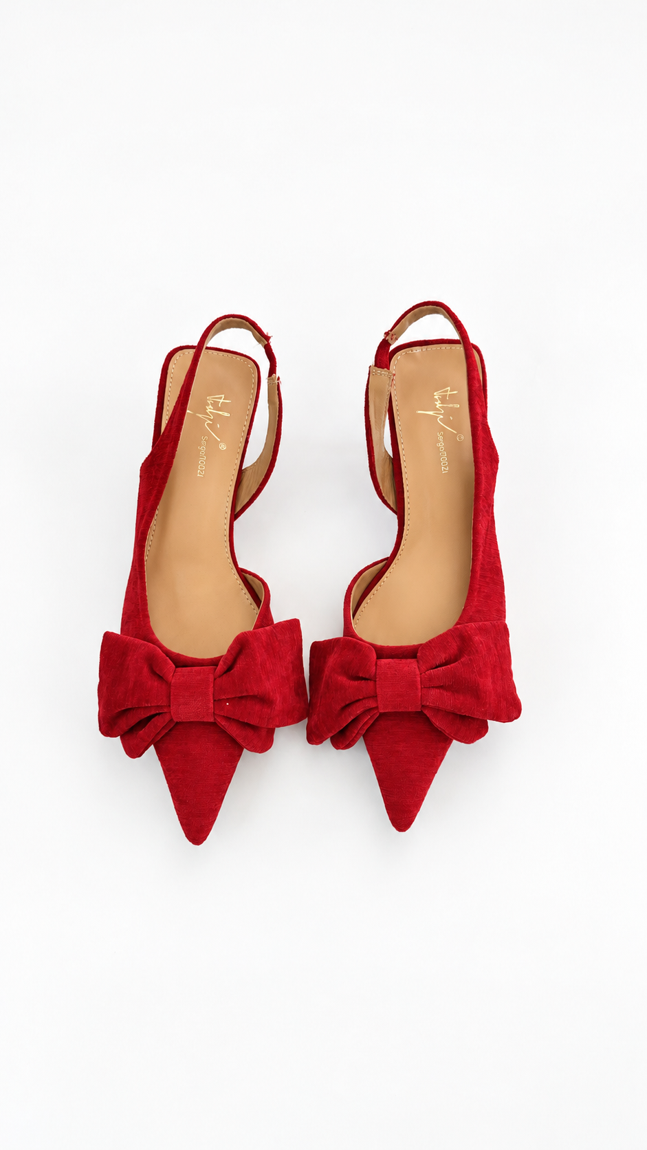 DECOLLETE TESSUTO RED BASSE