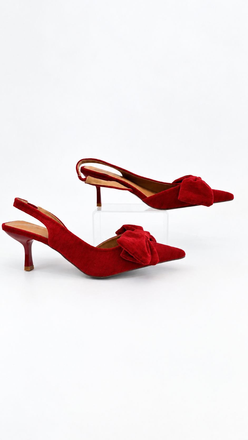 DECOLLETE TESSUTO RED BASSE