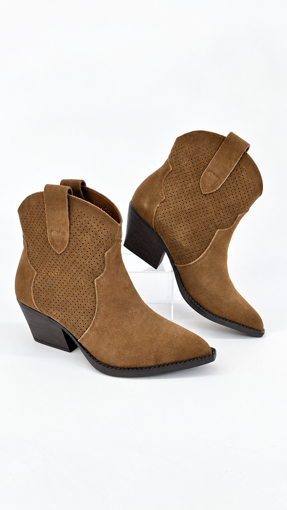 TEXANO BASSO TRAFORATO SCAMOSCIATO CAMEL