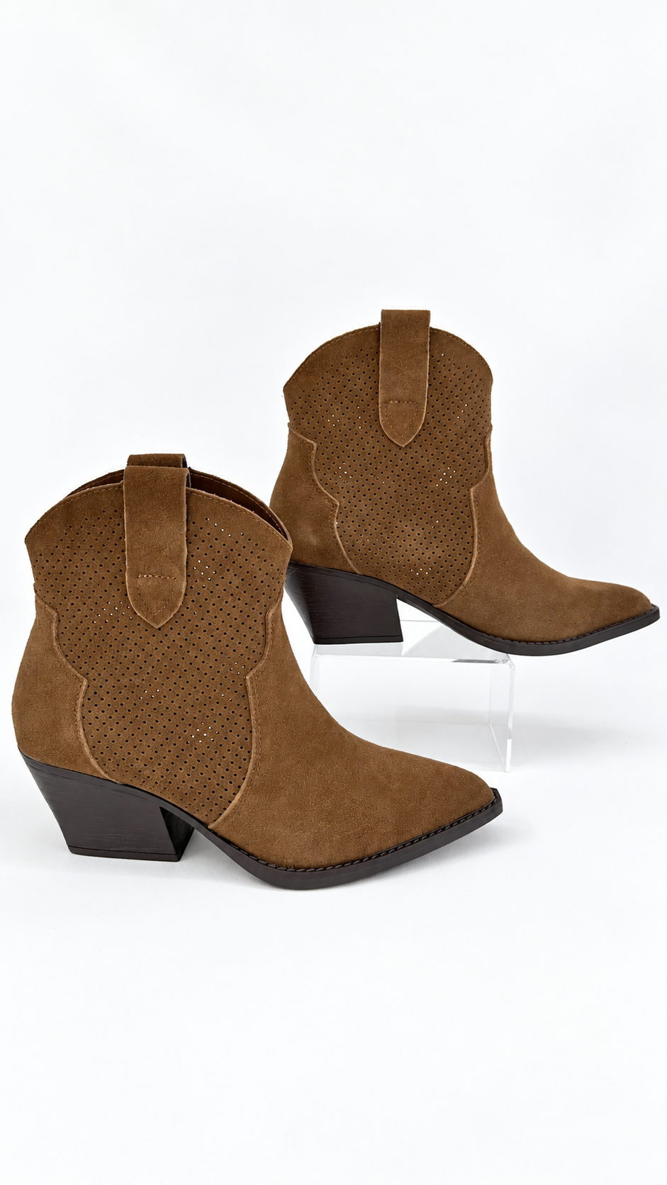 TEXANO BASSO TRAFORATO SCAMOSCIATO CAMEL