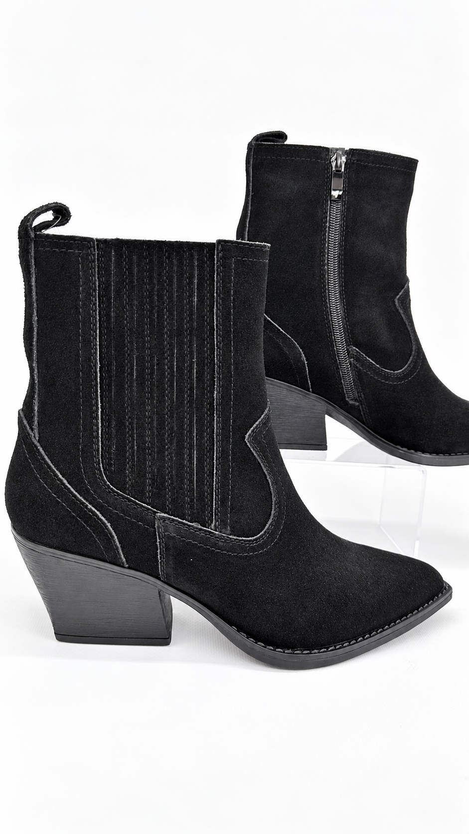 TEXANO BASSO SCAMOSCIATO NERO