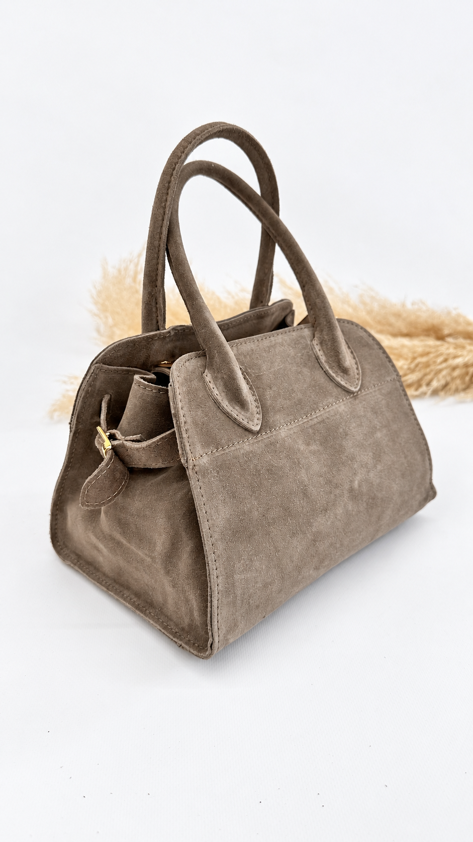MINI BAULETTO SCAMOSCIATO BEIGE