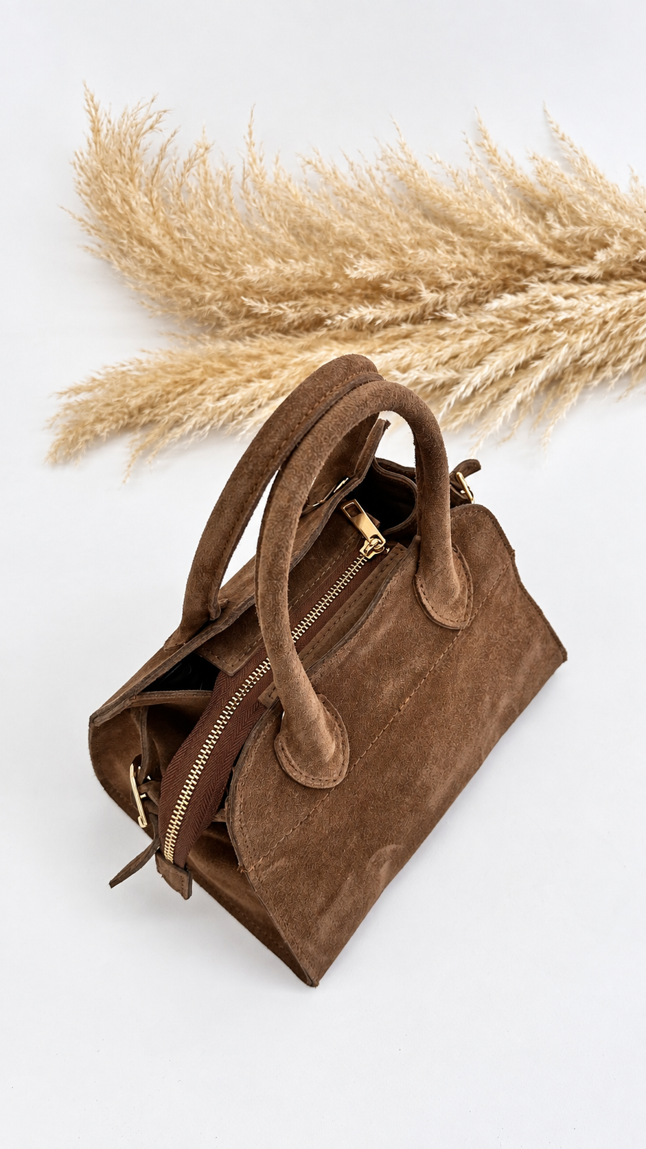 MINI BAULETTO SCAMOSCIATO CAMEL