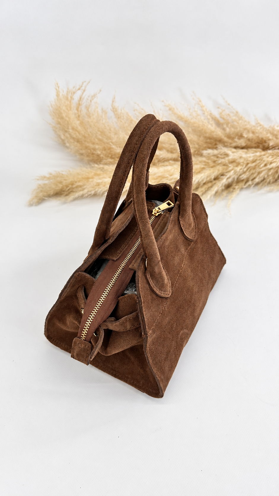 MINI BAULETTO SCAMOSCIATO CAMEL