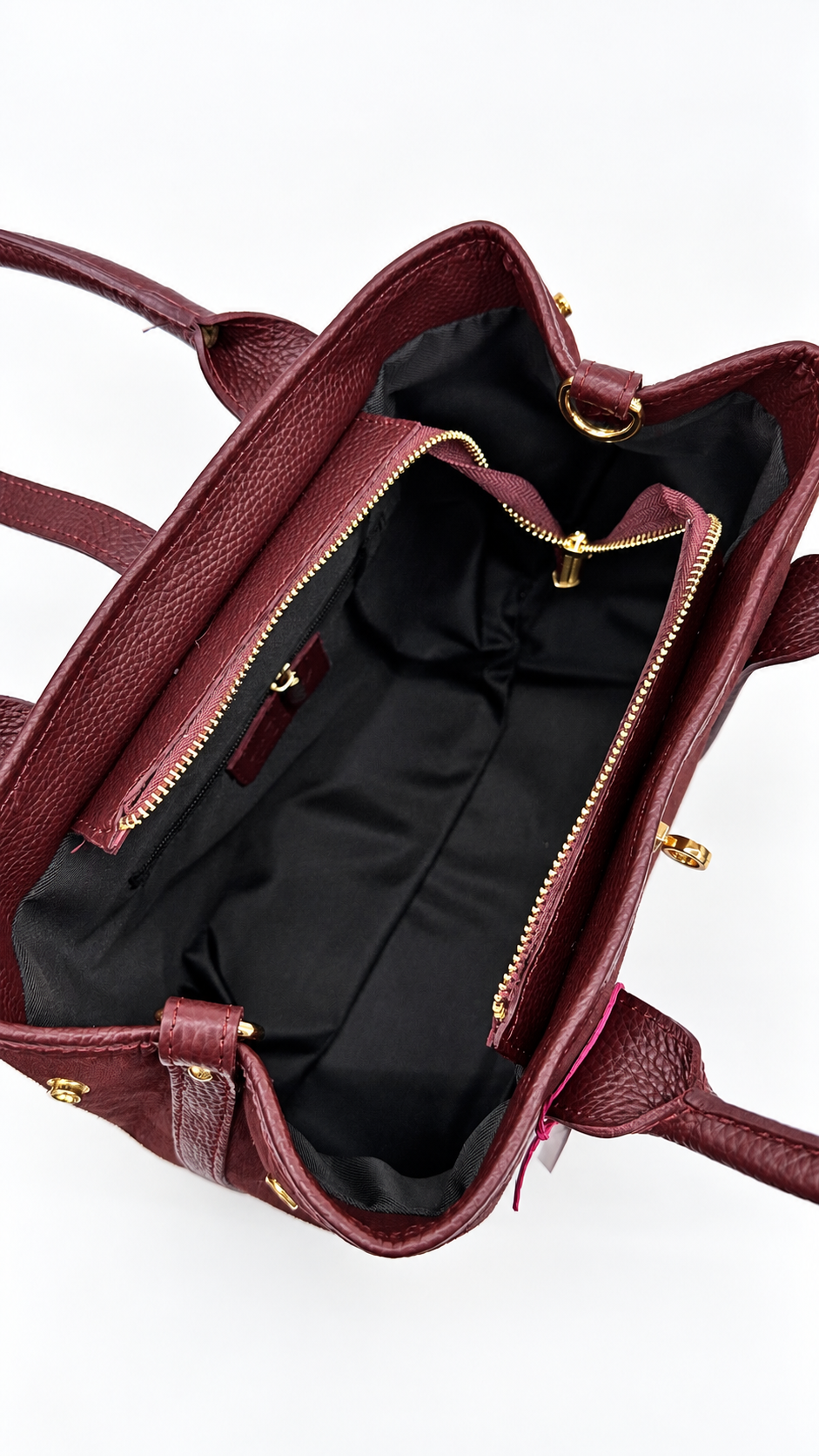 BORSA BAULETTO SCAMOSCIATA BORDEAUX