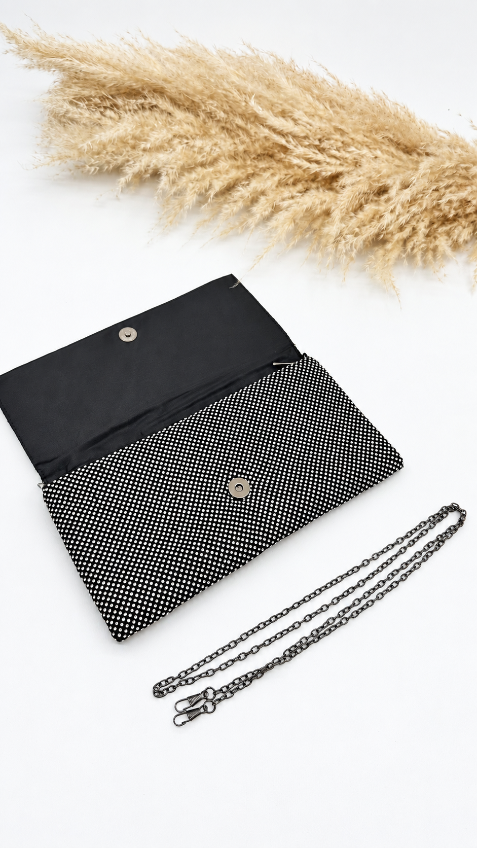 POCHETTE SHINE NERA
