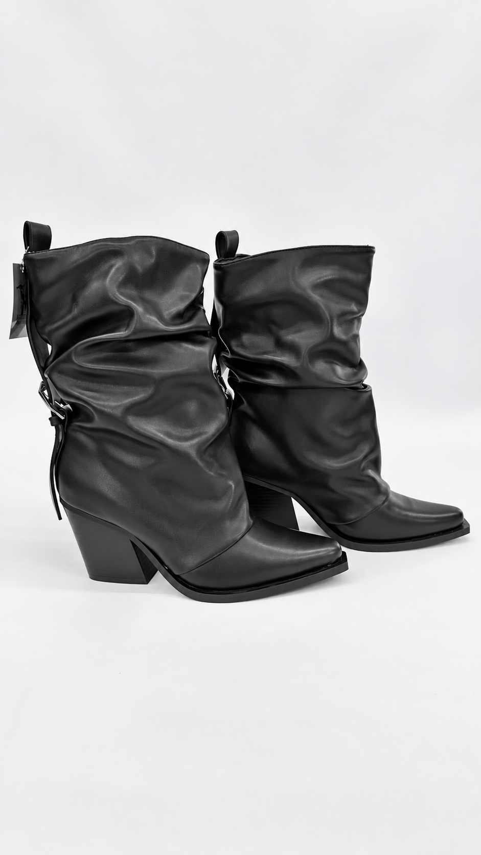 TEXANO BASSO ECOPELLE CON FIBBIA NERO
