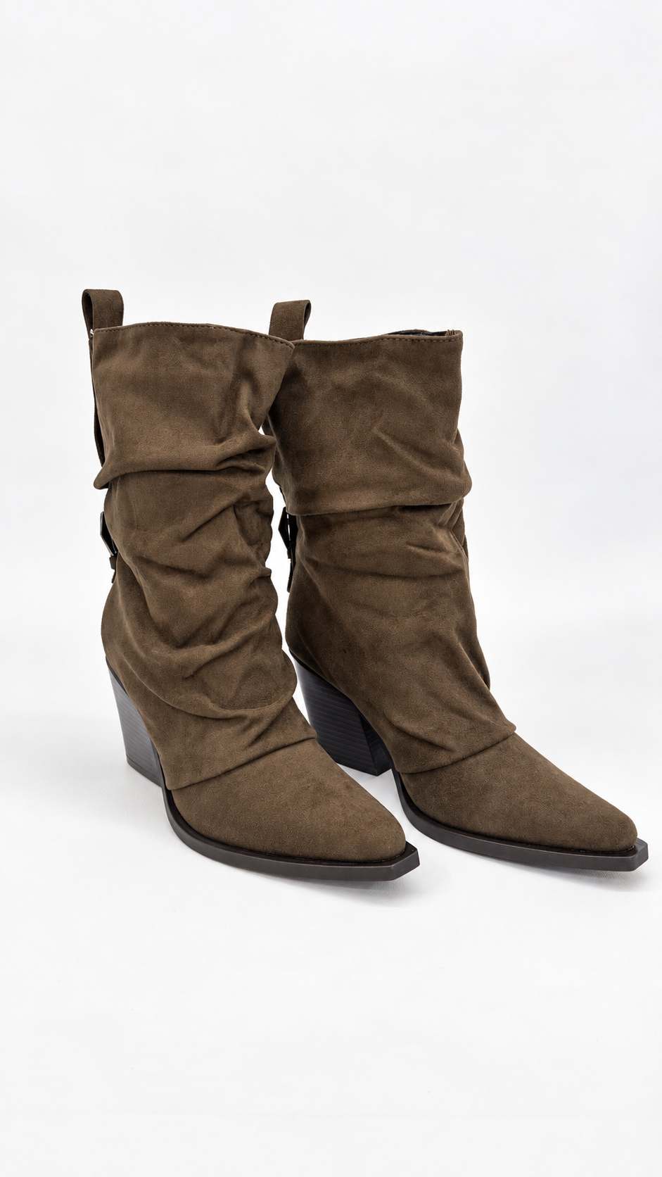 TEXANO BASSO SCAMOSCIATO CON FIBBIA MARRONE