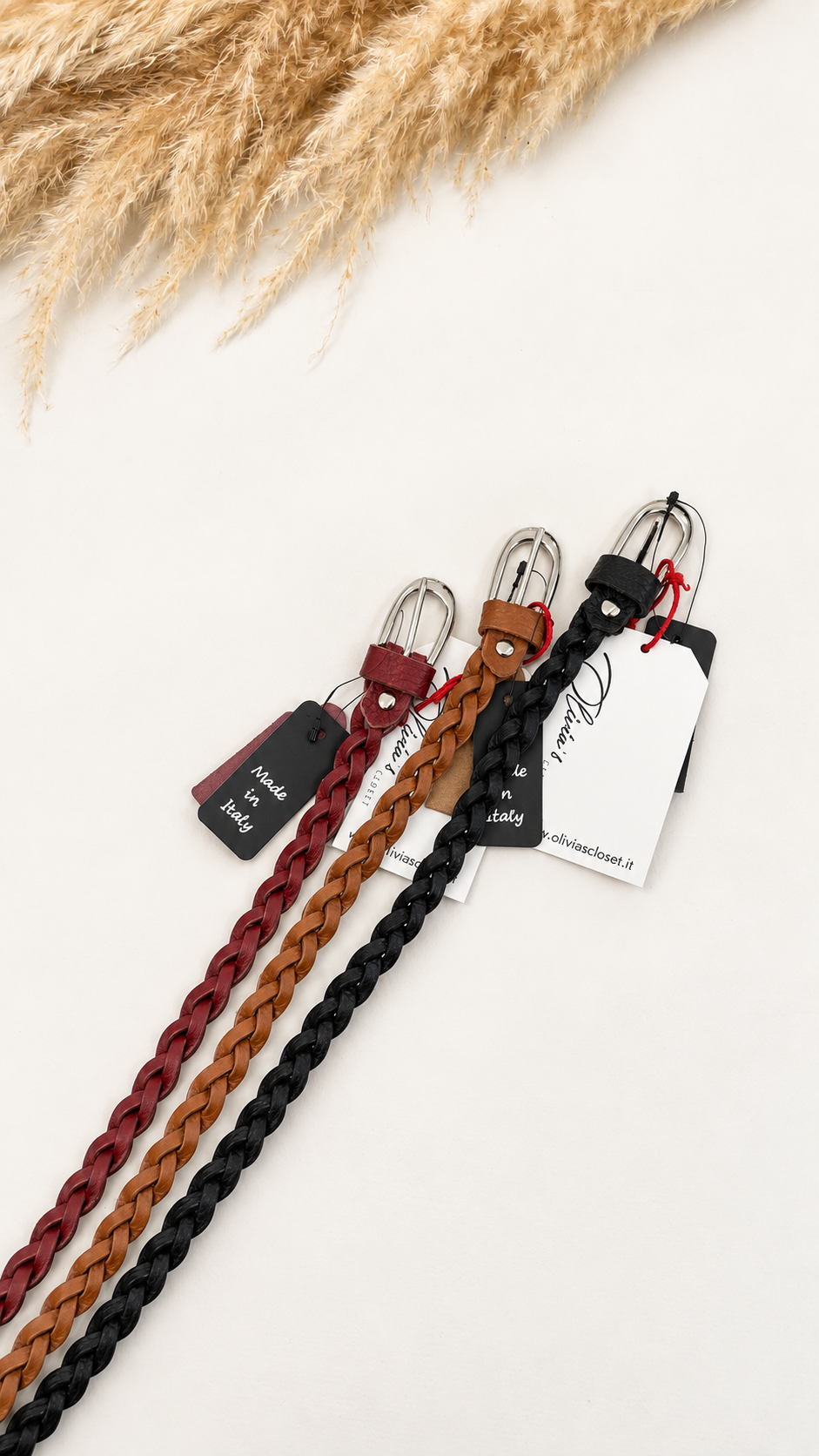 CINTURA SLIM TRECCIA