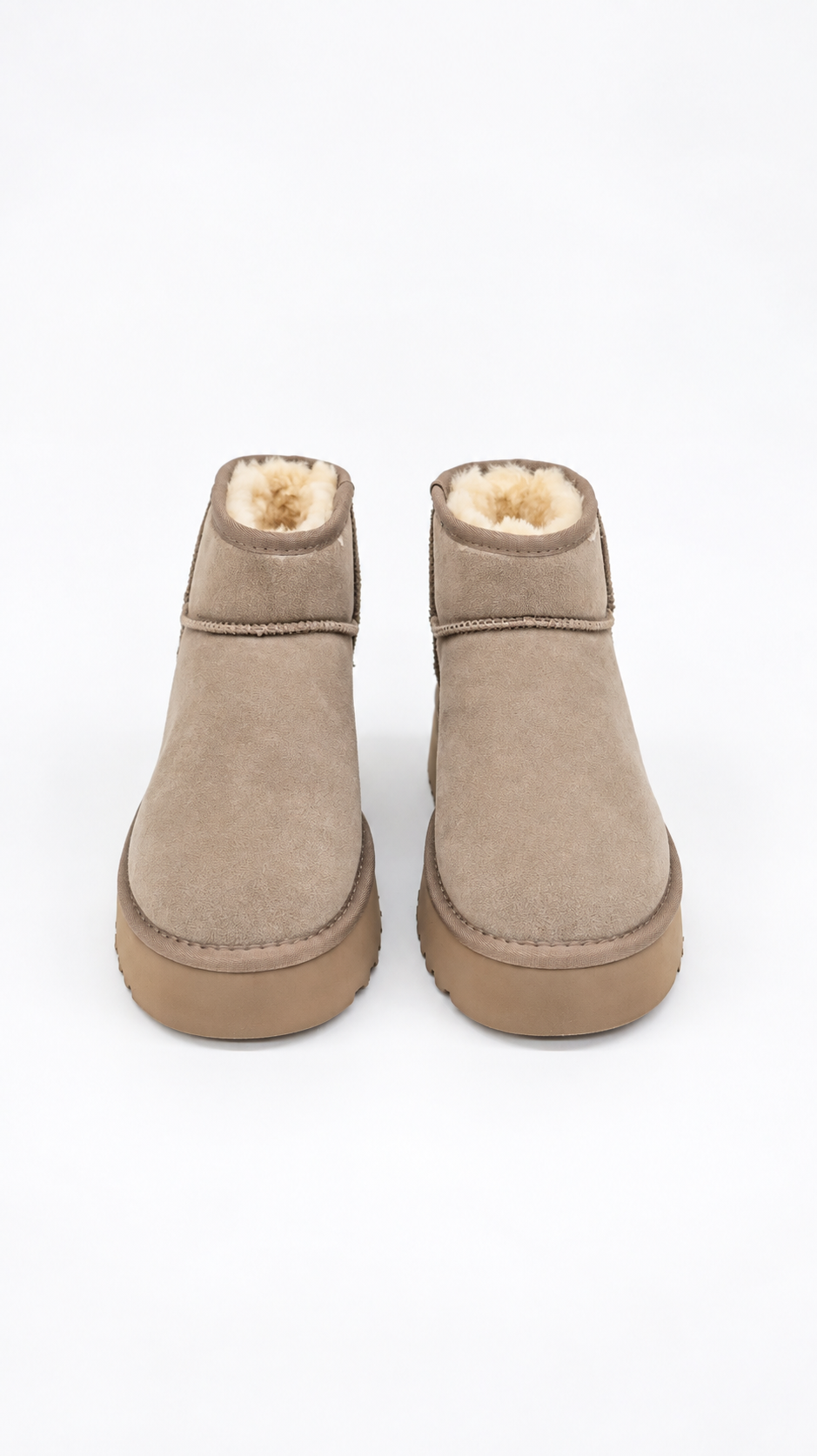 STIVALETTI KAKI PLATFORM ALTI