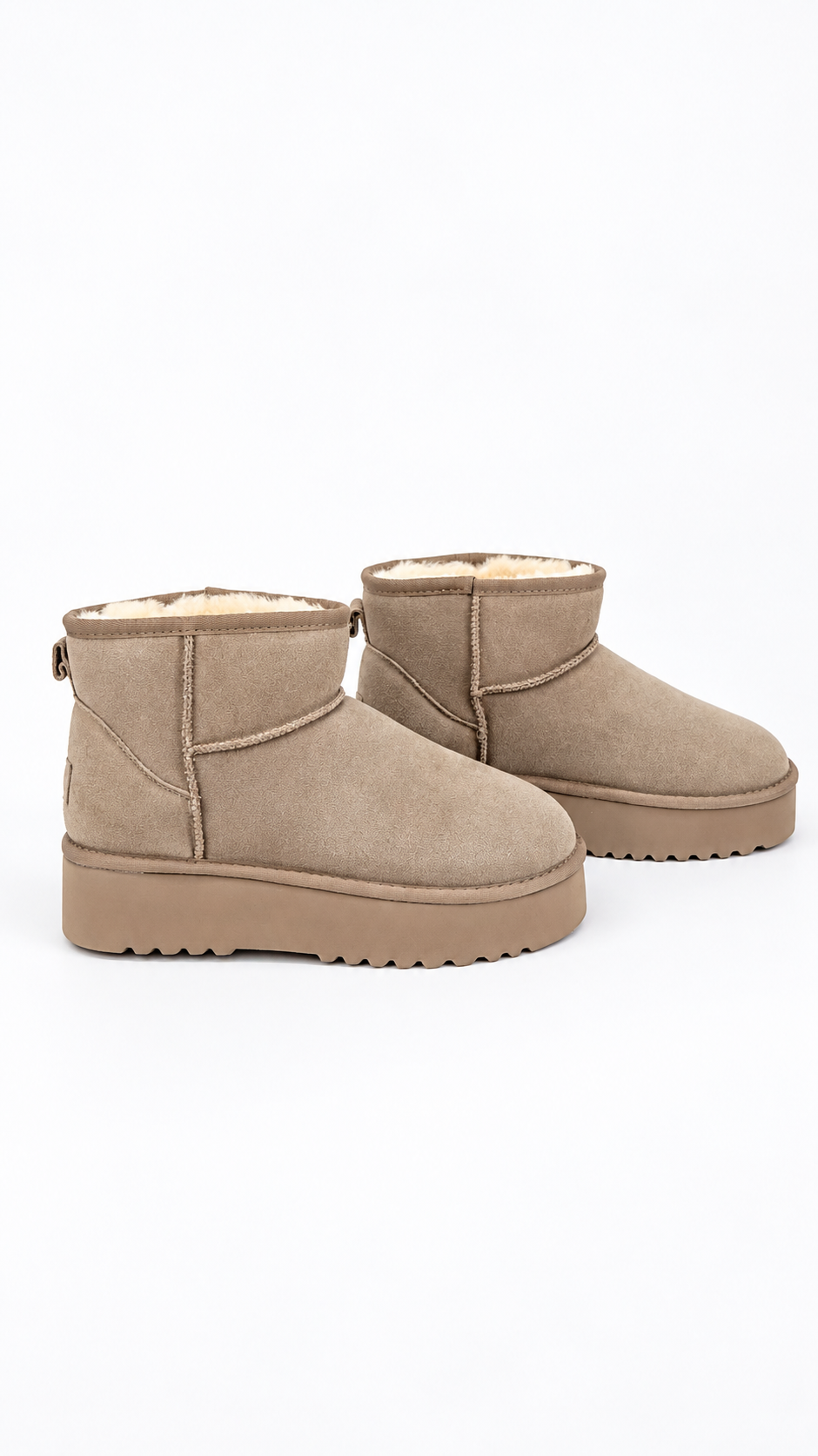 STIVALETTI KAKI PLATFORM ALTI