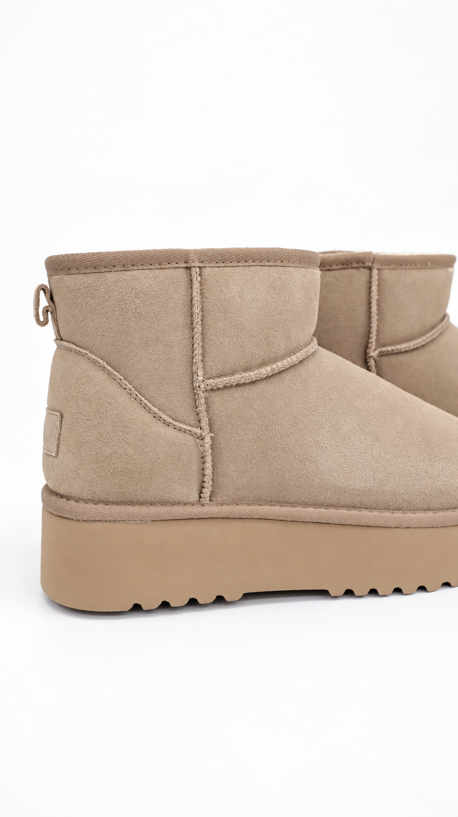 STIVALETTI KAKI PLATFORM ALTI
