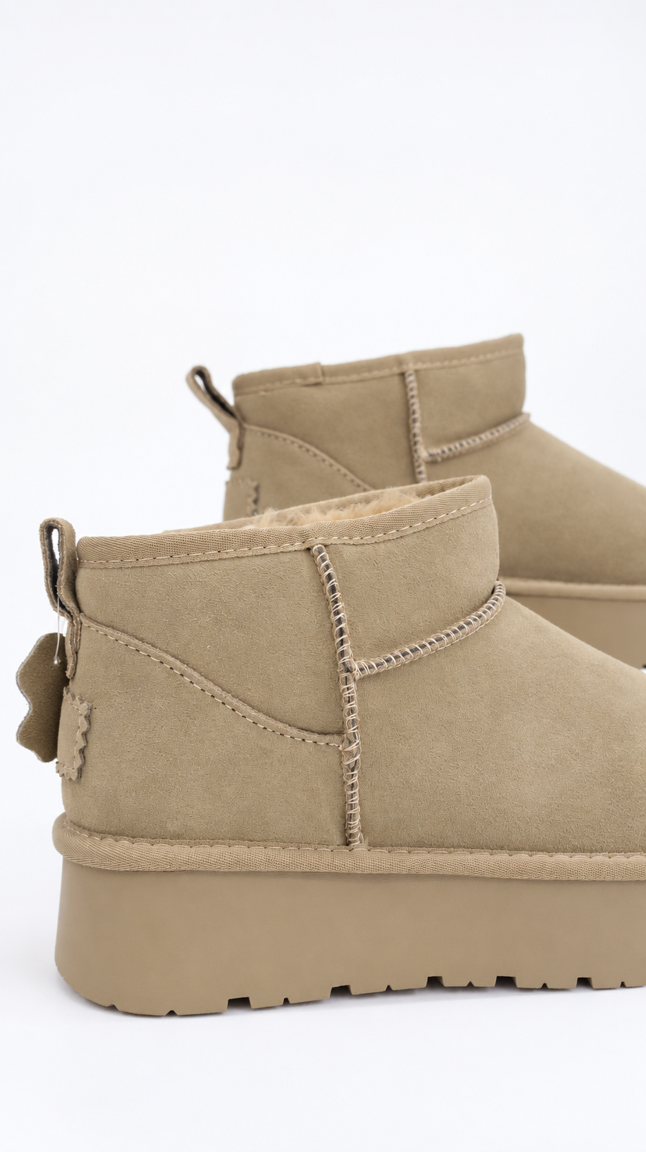 STIVALETTI TAUPE PLATFORM