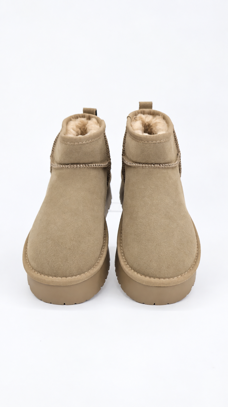 STIVALETTI TAUPE PLATFORM