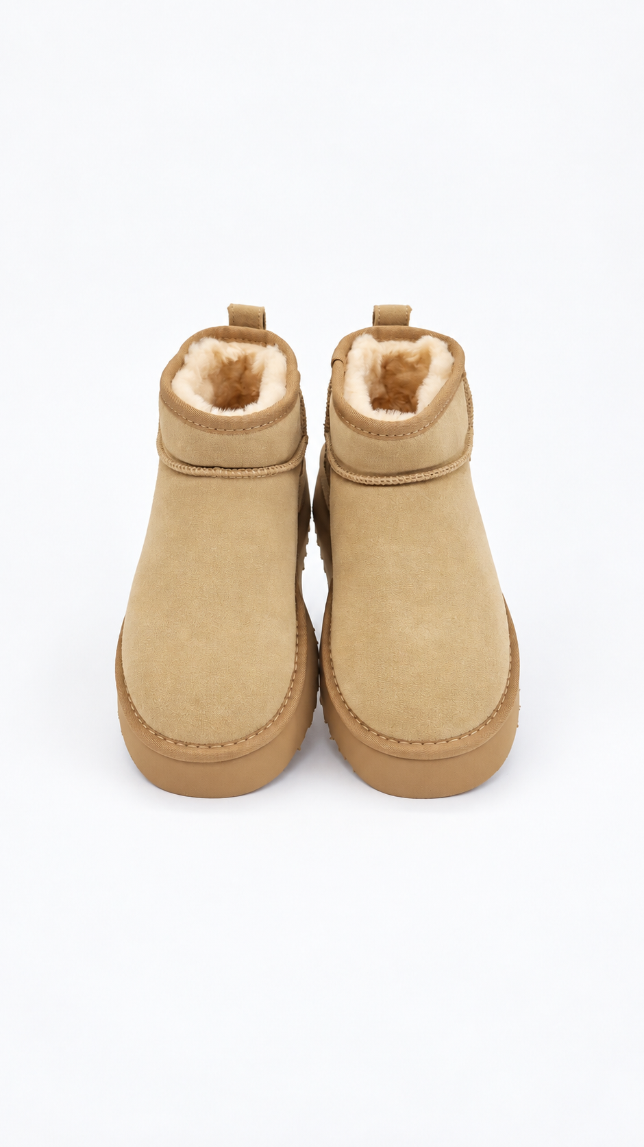 STIVALETTI BEIGE PLATFORM