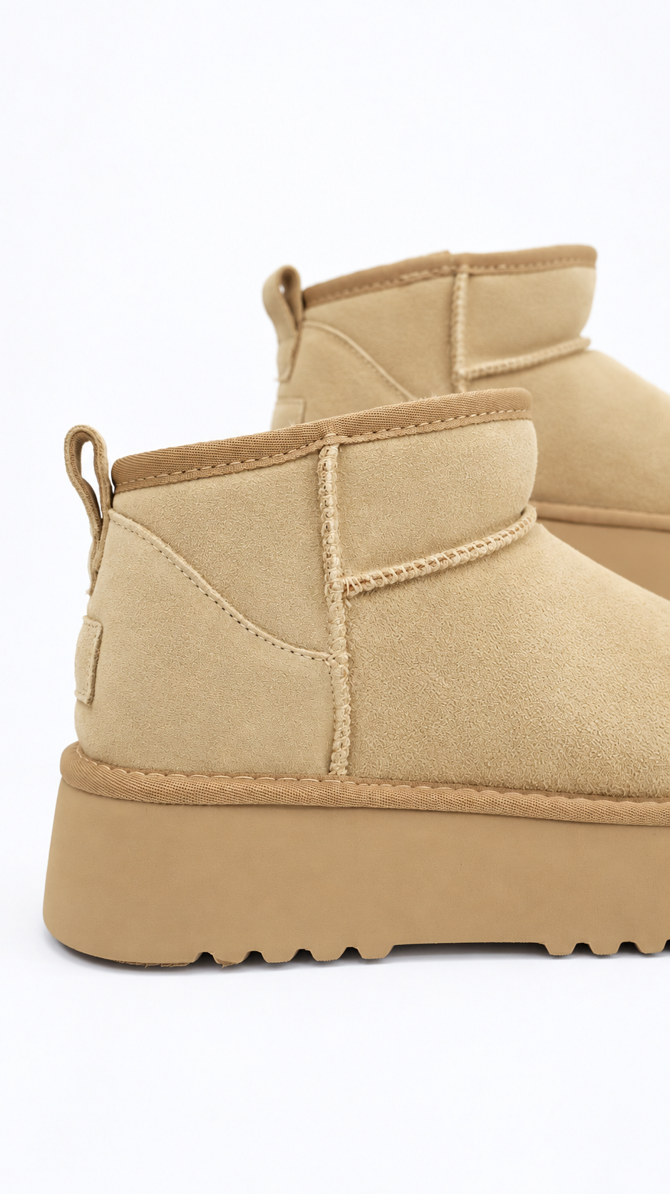 STIVALETTI BEIGE PLATFORM