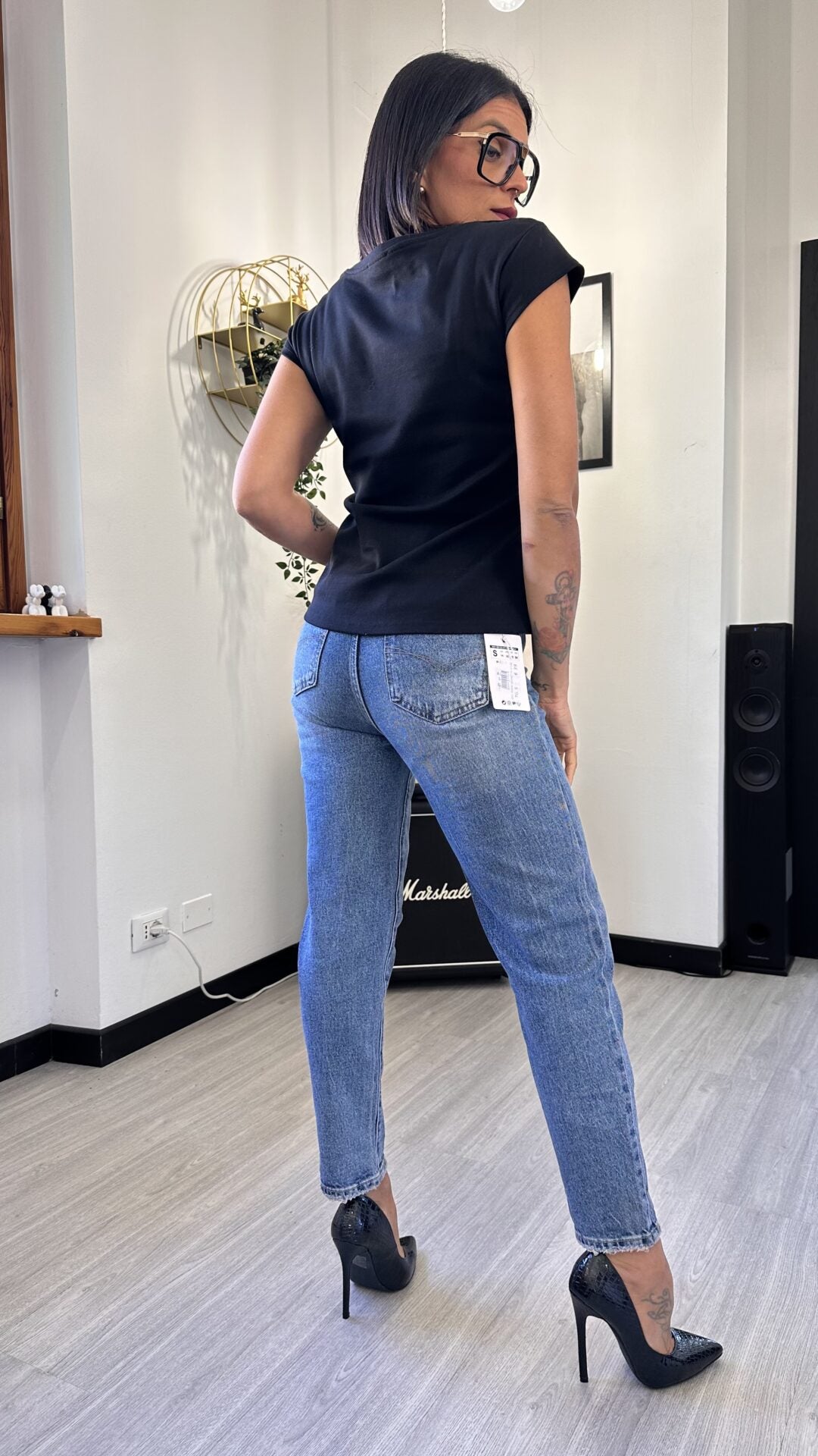 T-SHIRT NERA SLIM