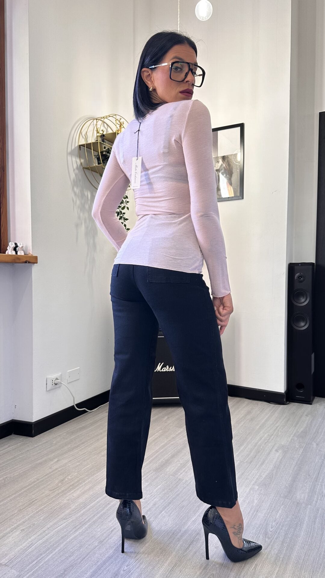 MAGLIA IN CASHMERE ROSA