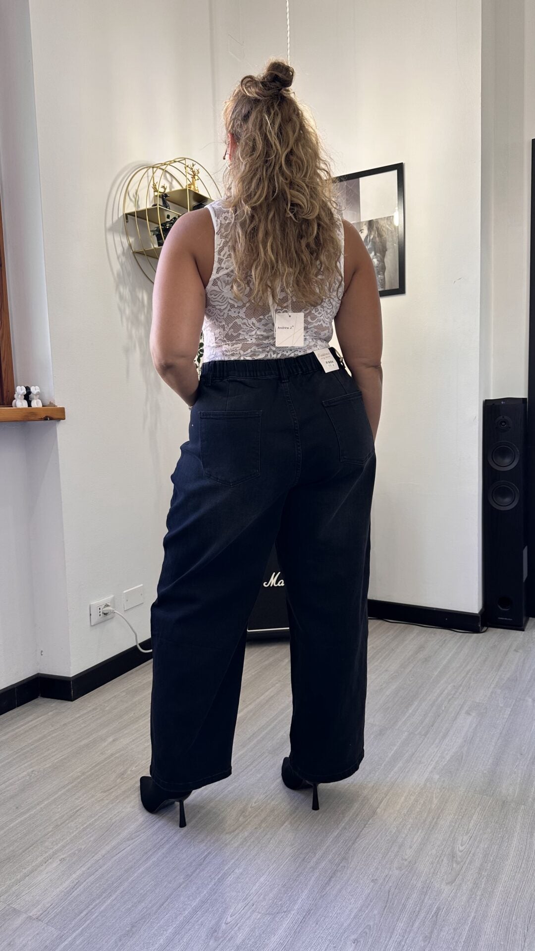 0084 JEANS BALOON NERO