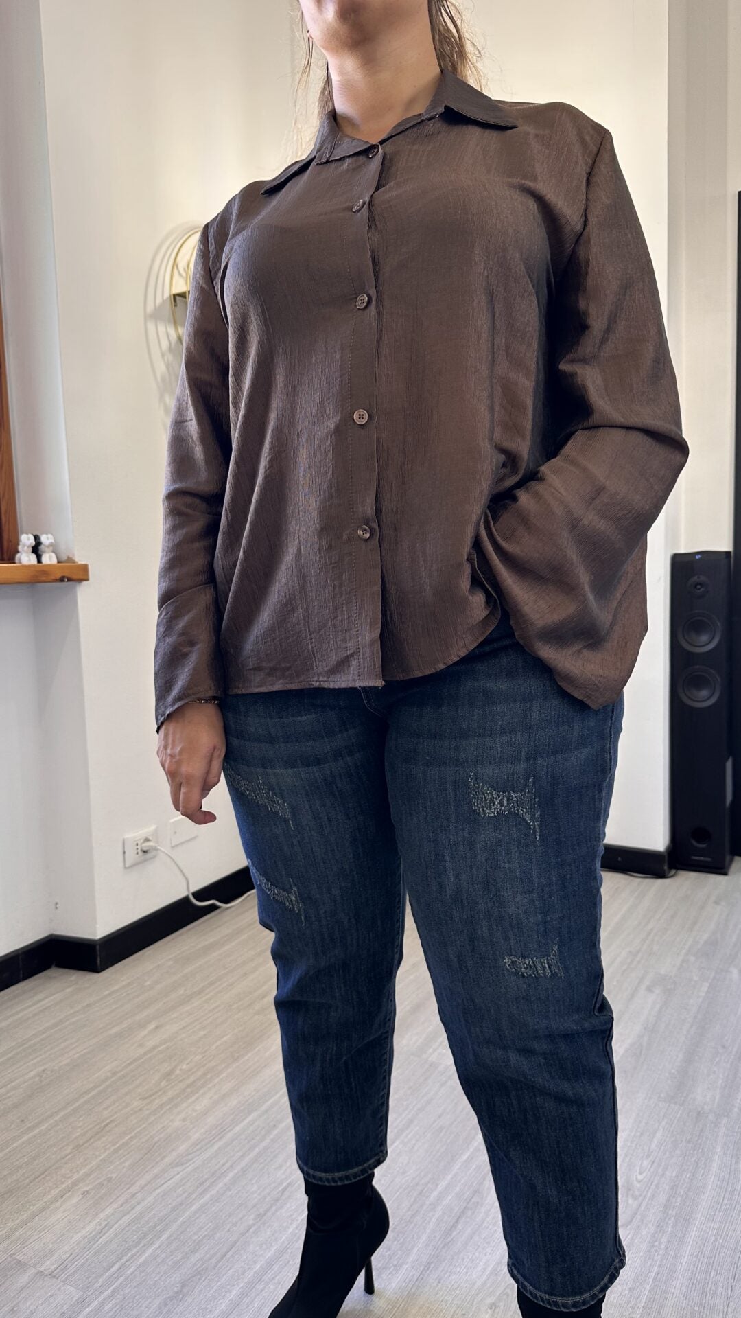 0083 JEANS A SIGARETTA CON STRAPPI
