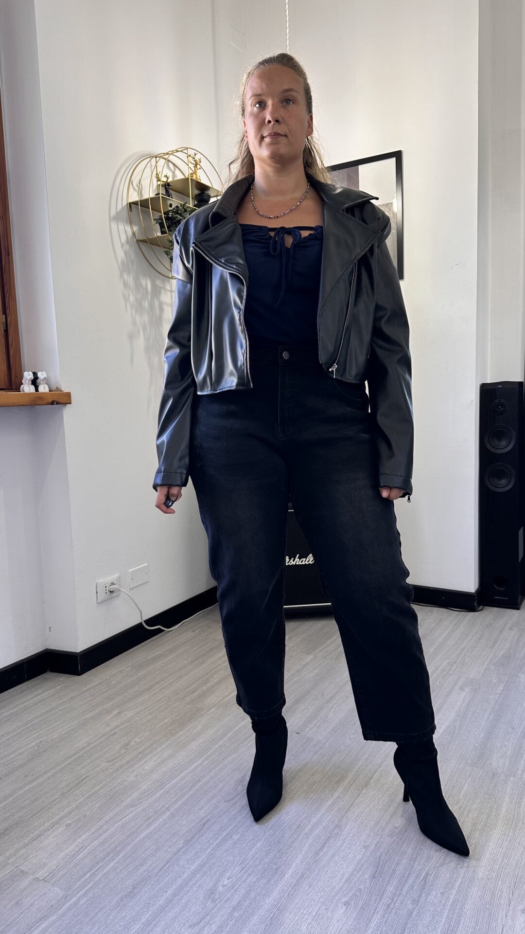 CHIODO IN ECOPELLE BLACK