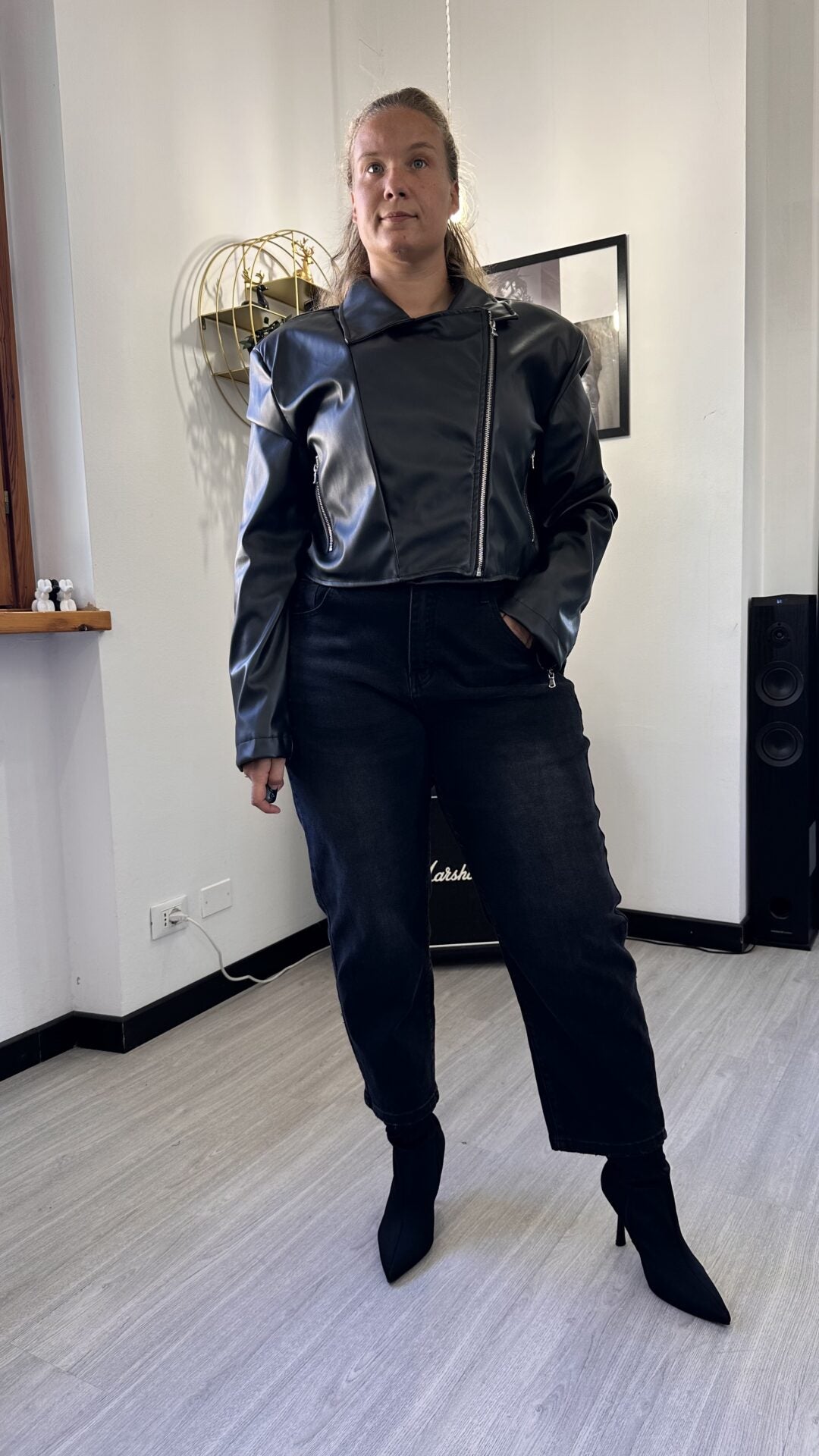 CHIODO IN ECOPELLE BLACK