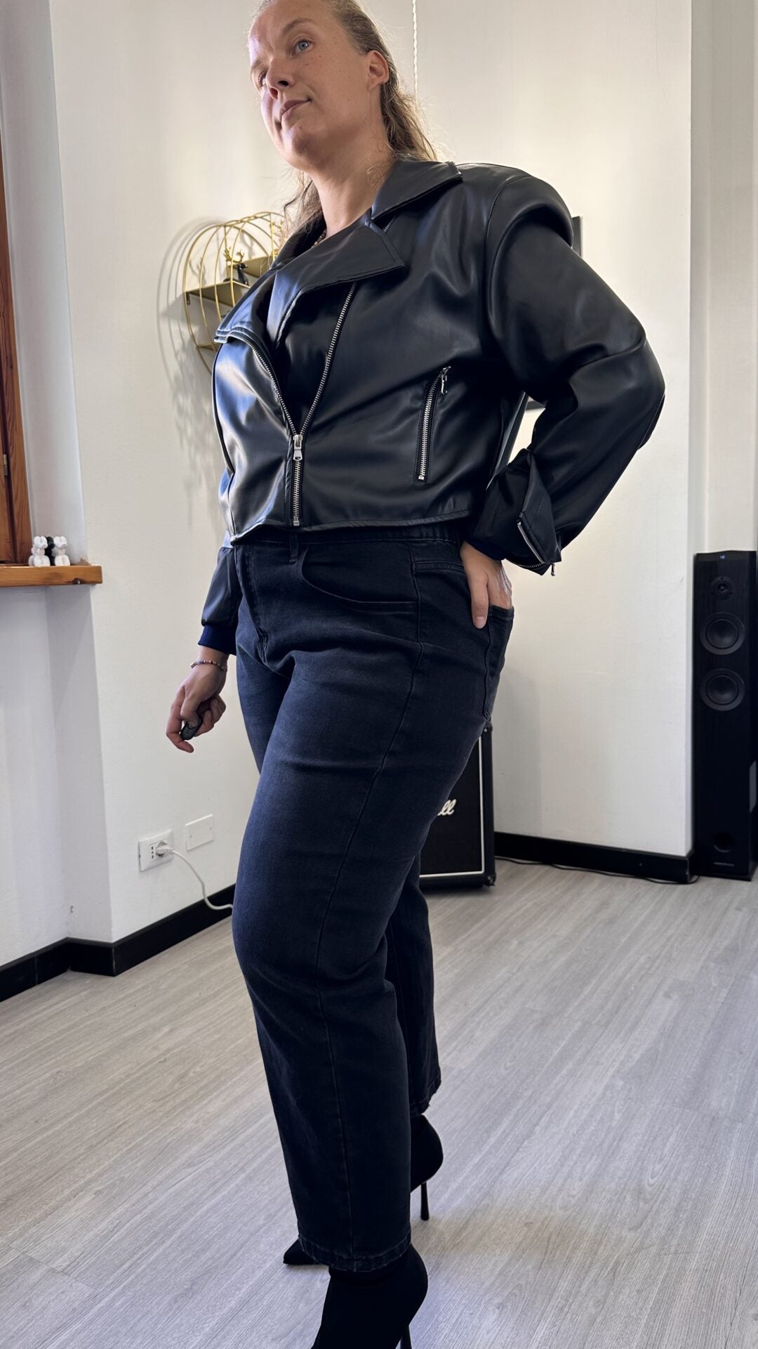 CHIODO IN ECOPELLE BLACK