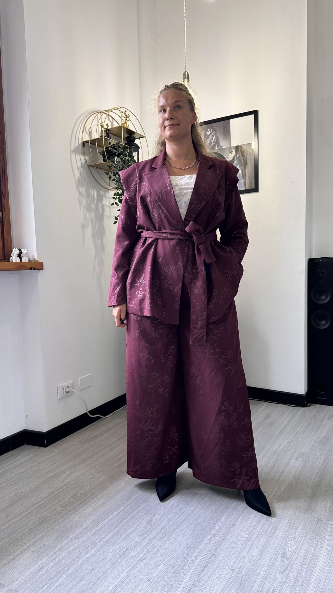 COORDINATO JAPAN BORDEAUX