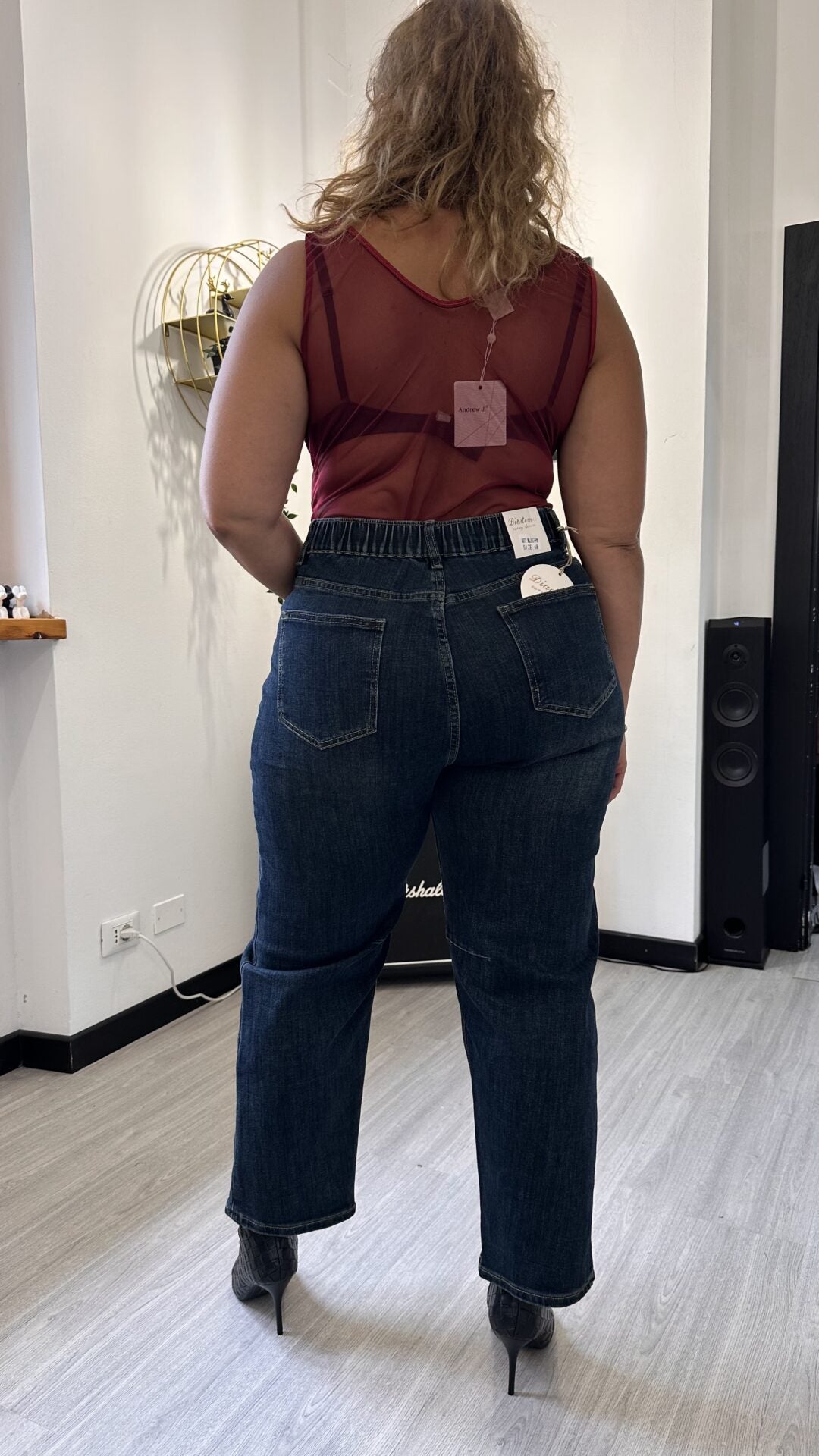 BODY CON PIZZO E TRASPARENZE BORDEAUX