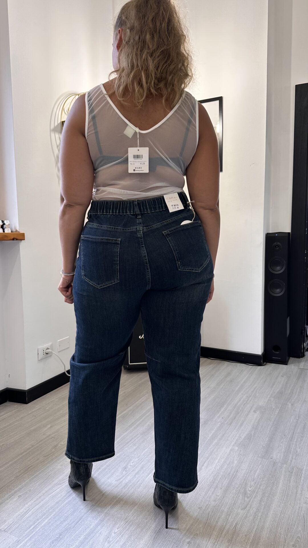 BODY CON PIZZO E TRASPARENZE BIANCO