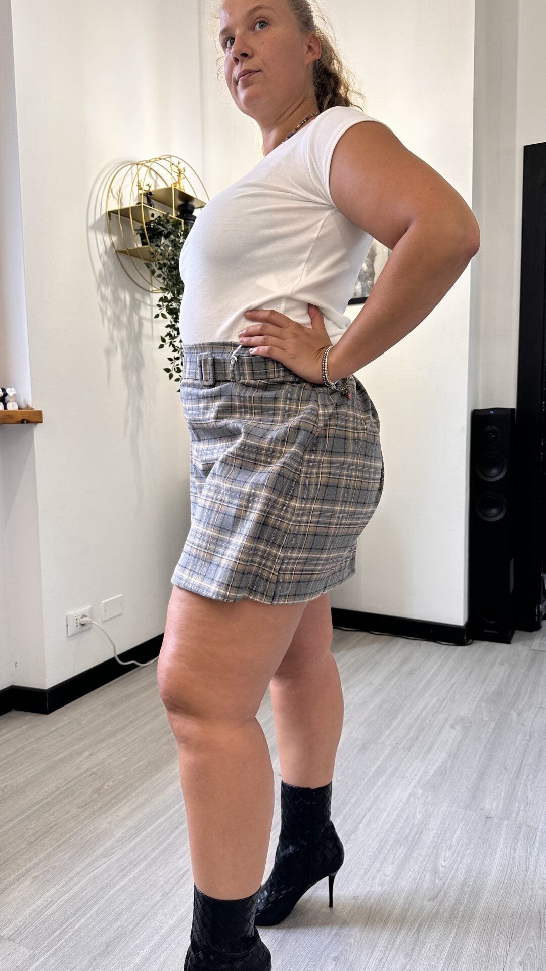COORDINATO TARTAN GRIGIO