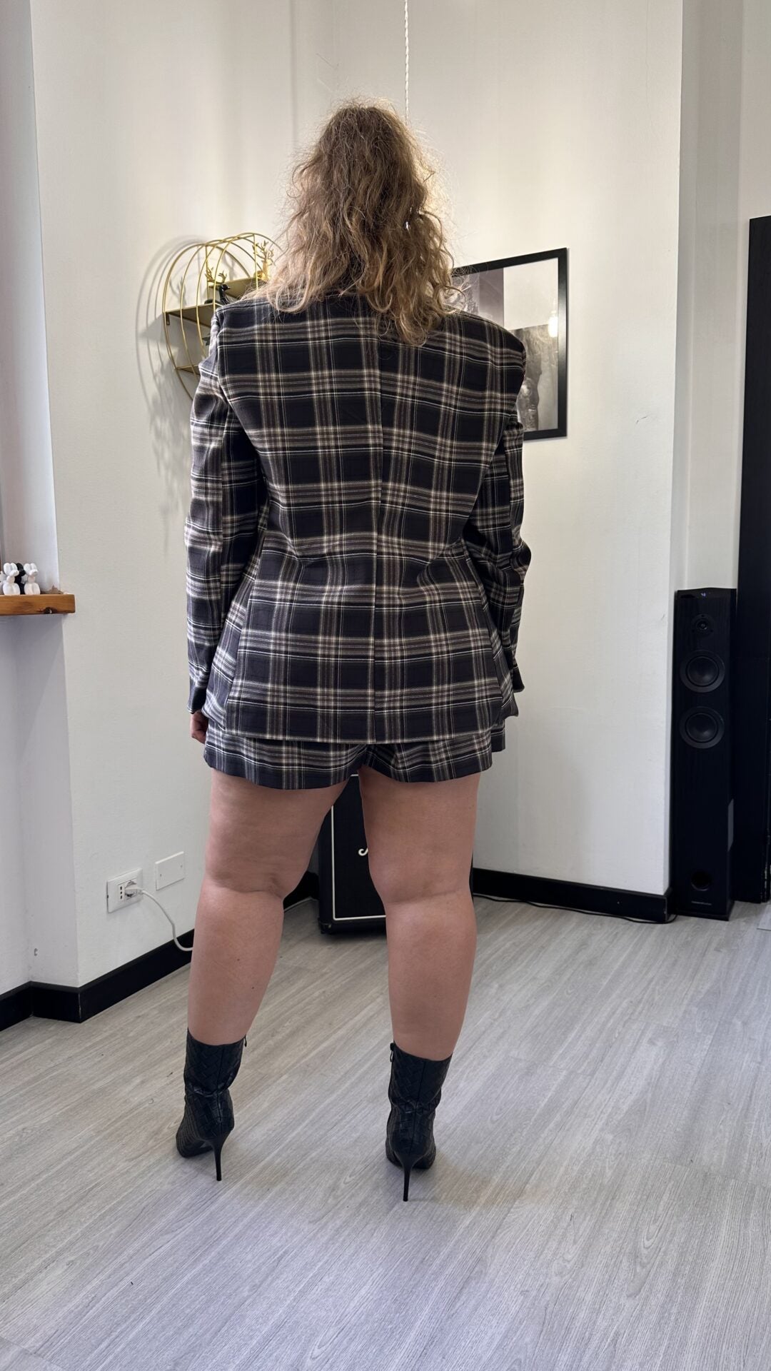 COORDINATO TARTAN MARRONE