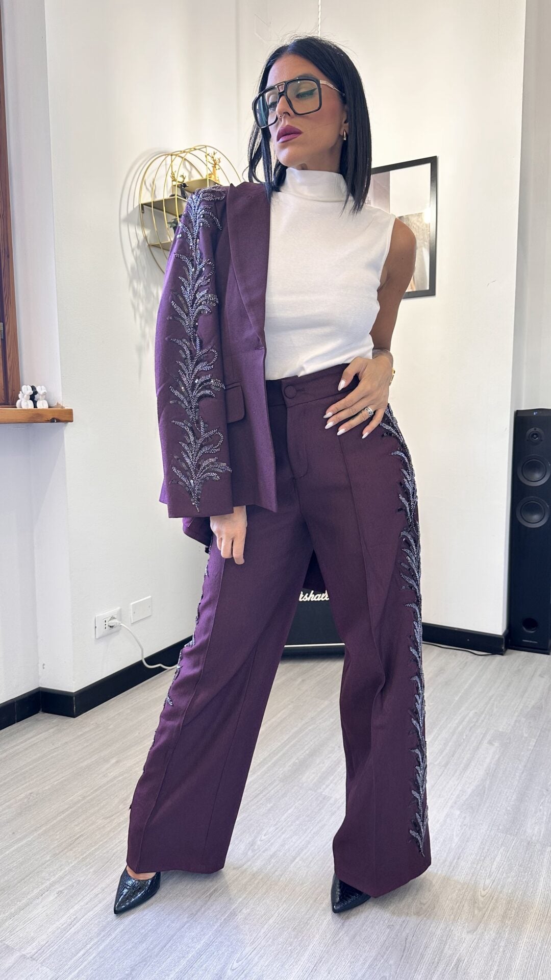 TAILLEUR BORDEAUX SHINE