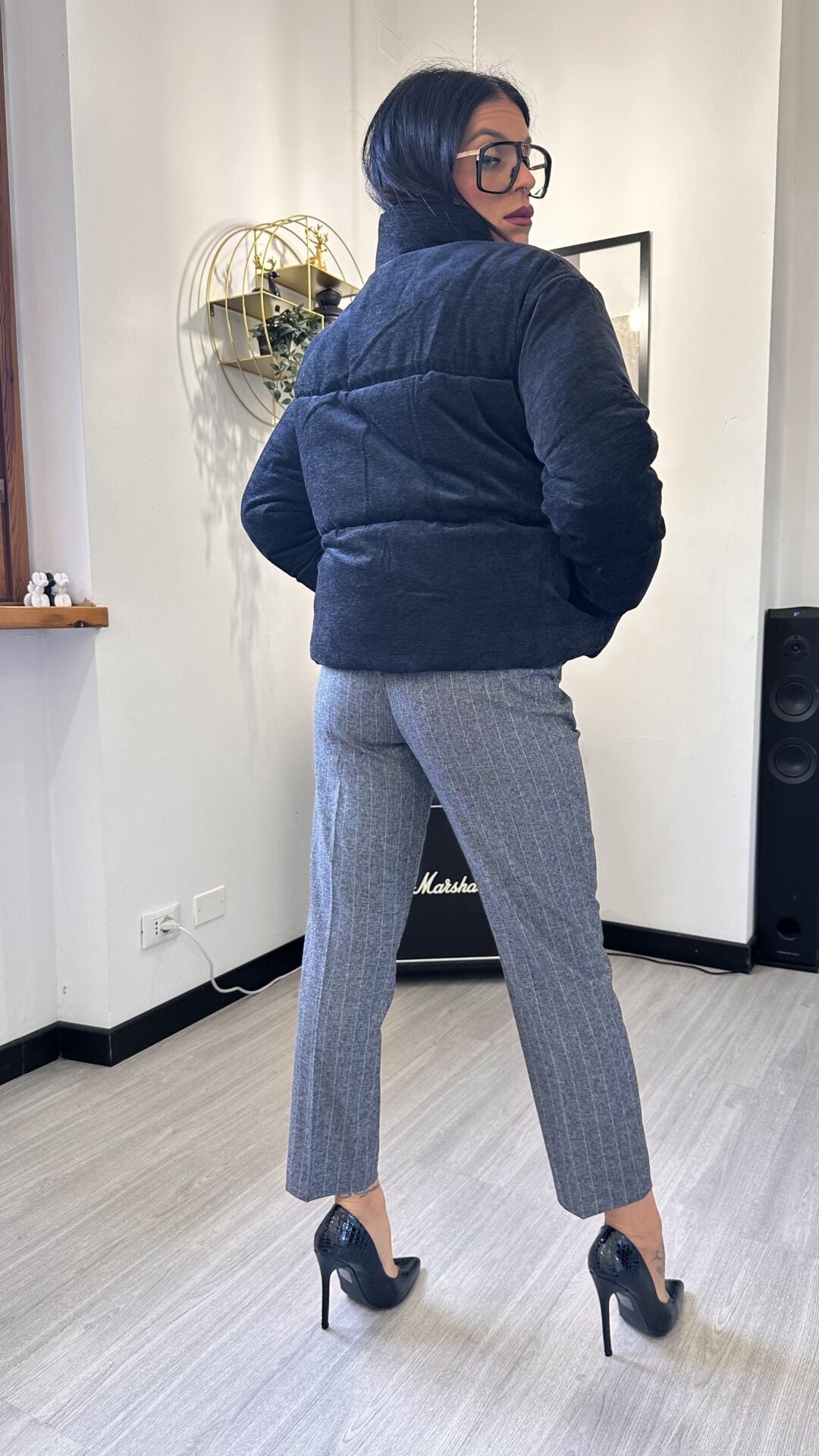 BOMBER IN TESSUTO NERO