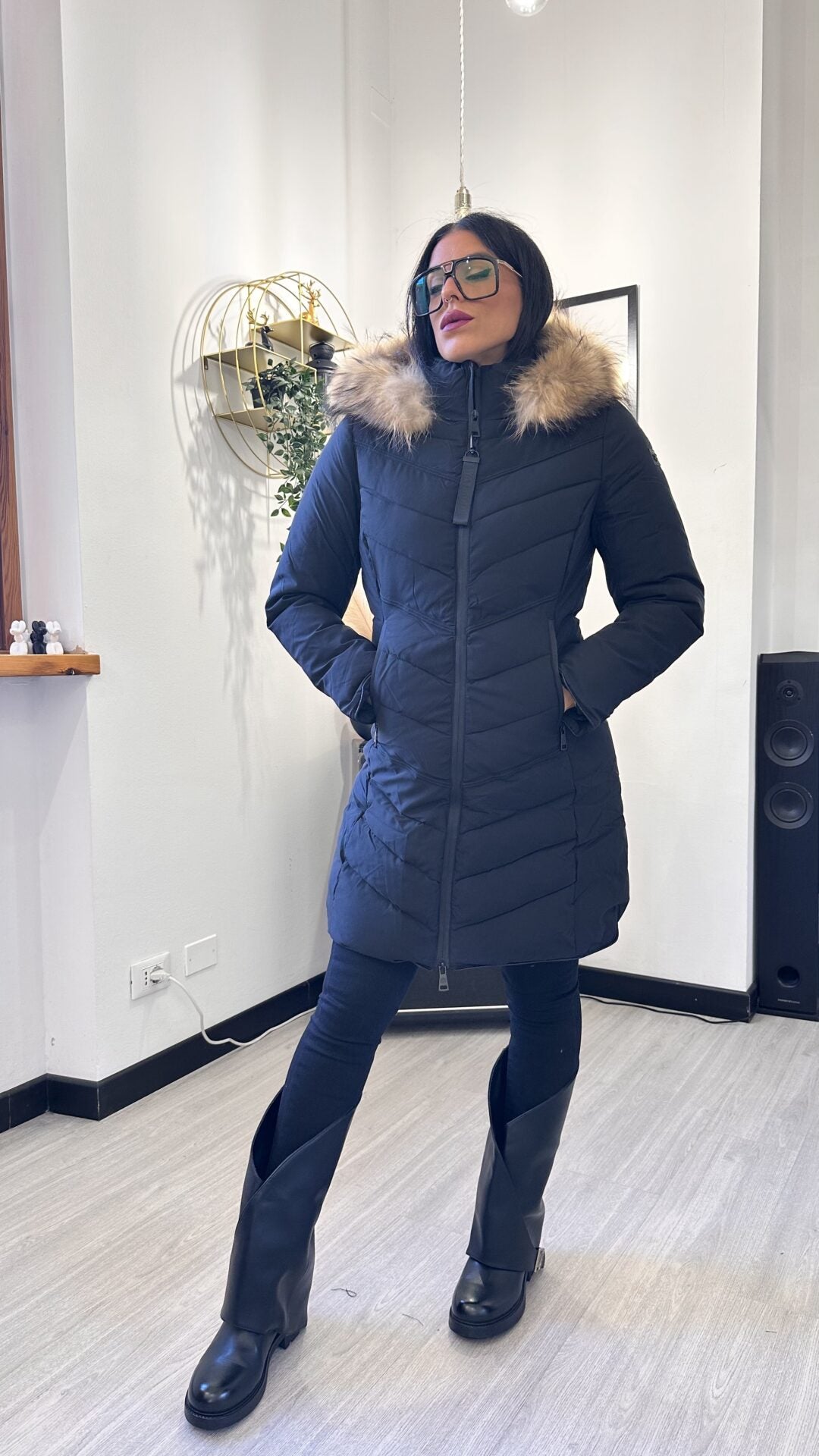 PIUMINO AL GINOCCHIO NERO