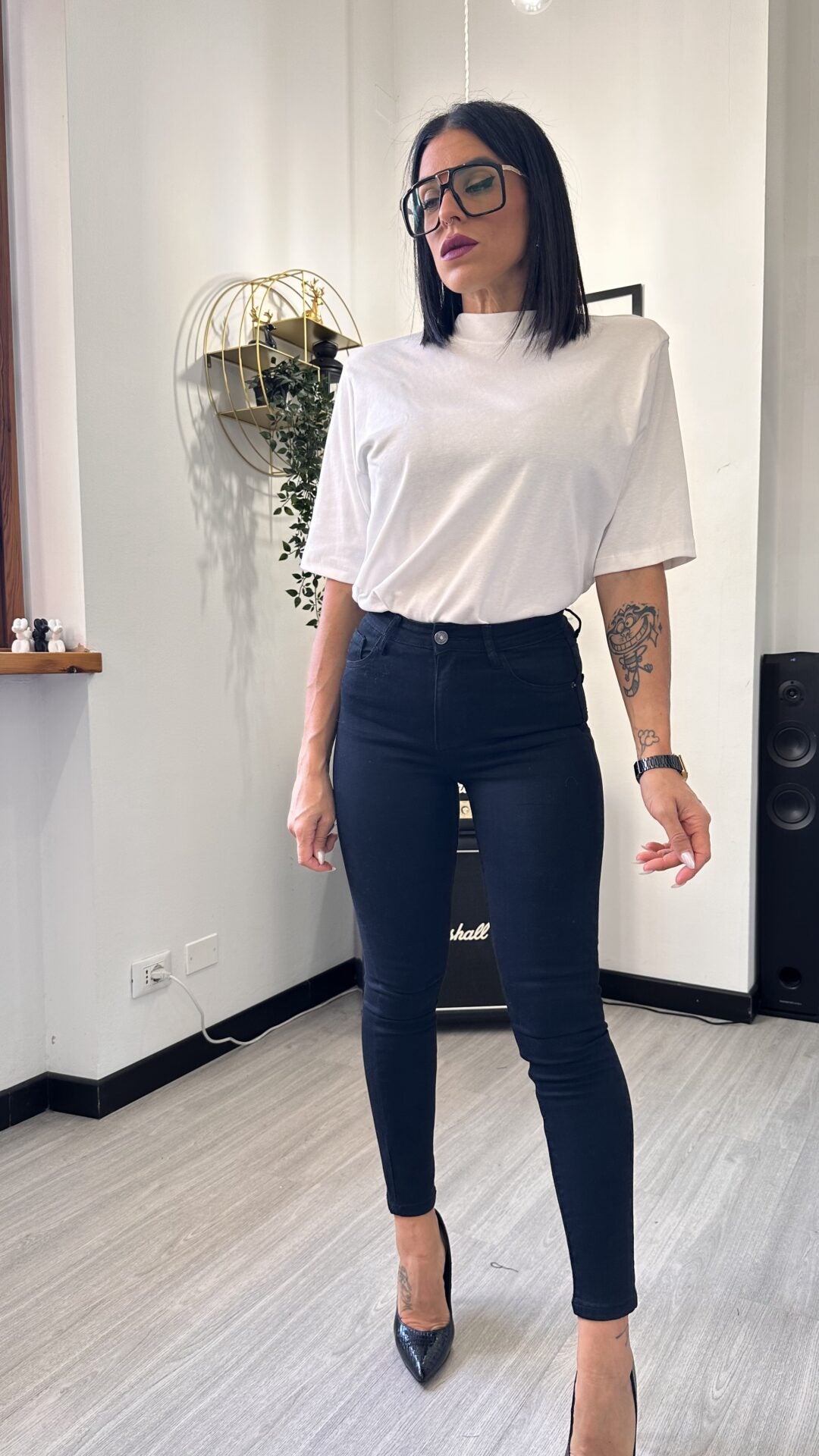 897 JEANS SKINNY NERO