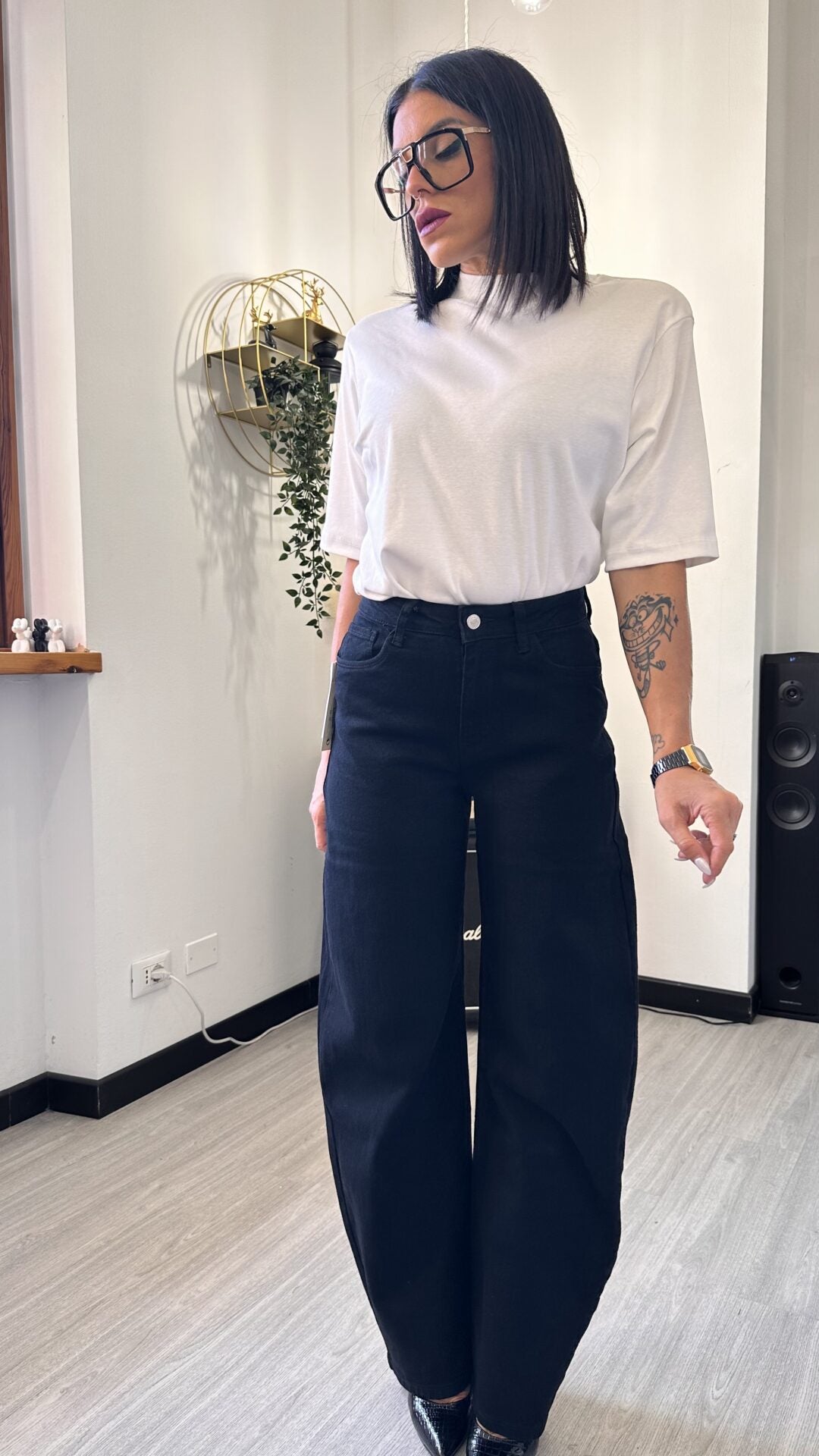 2119 JEANS BAGGY NERO