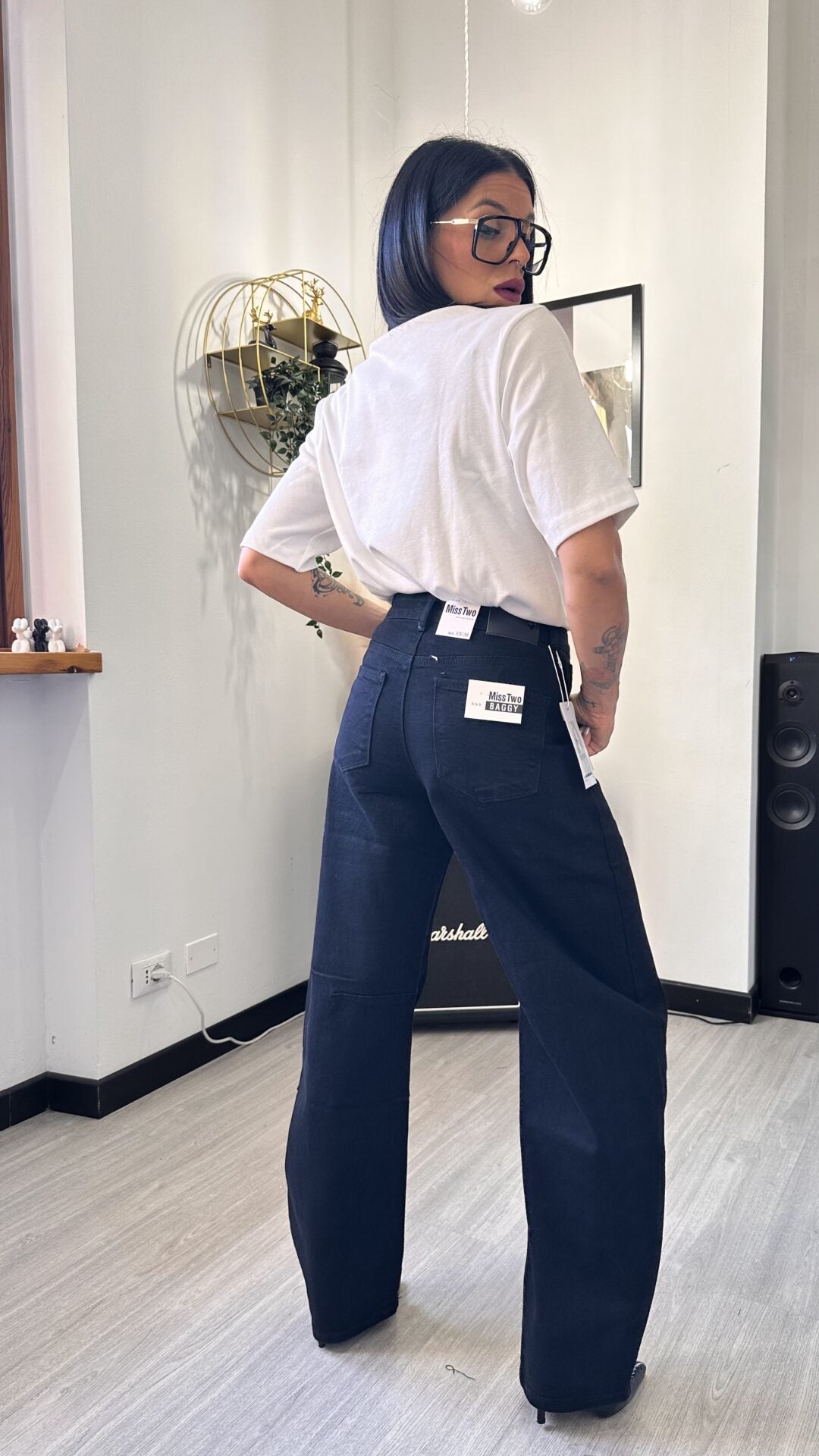 2119 JEANS BAGGY NERO