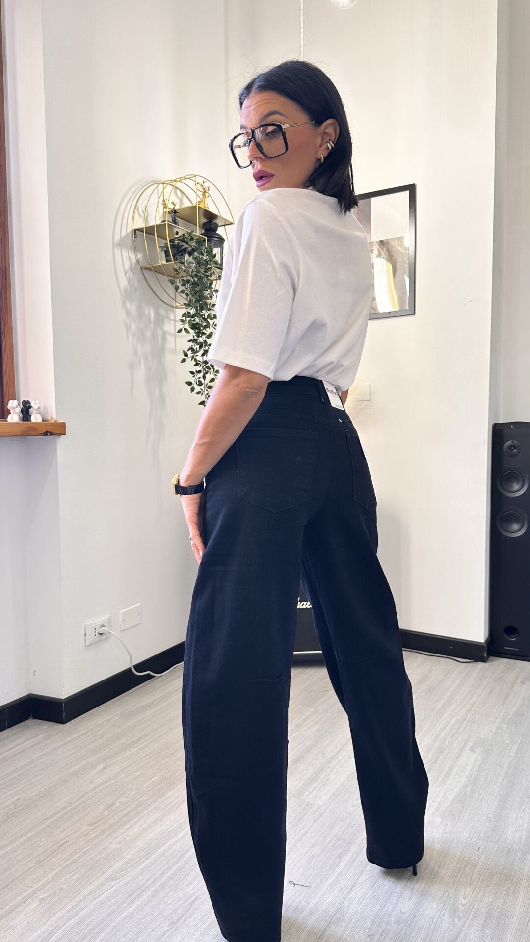 2119 JEANS BAGGY NERO