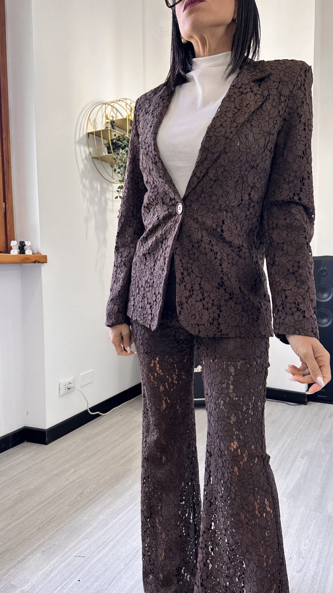 TAILLEUR MACRAME MARRONE