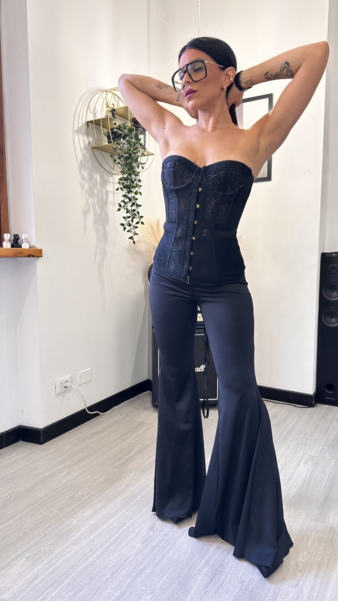 CORSETTO REINA NERO